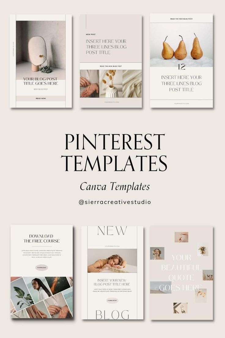 Best Pinterest Templates for Creative Pin Designs